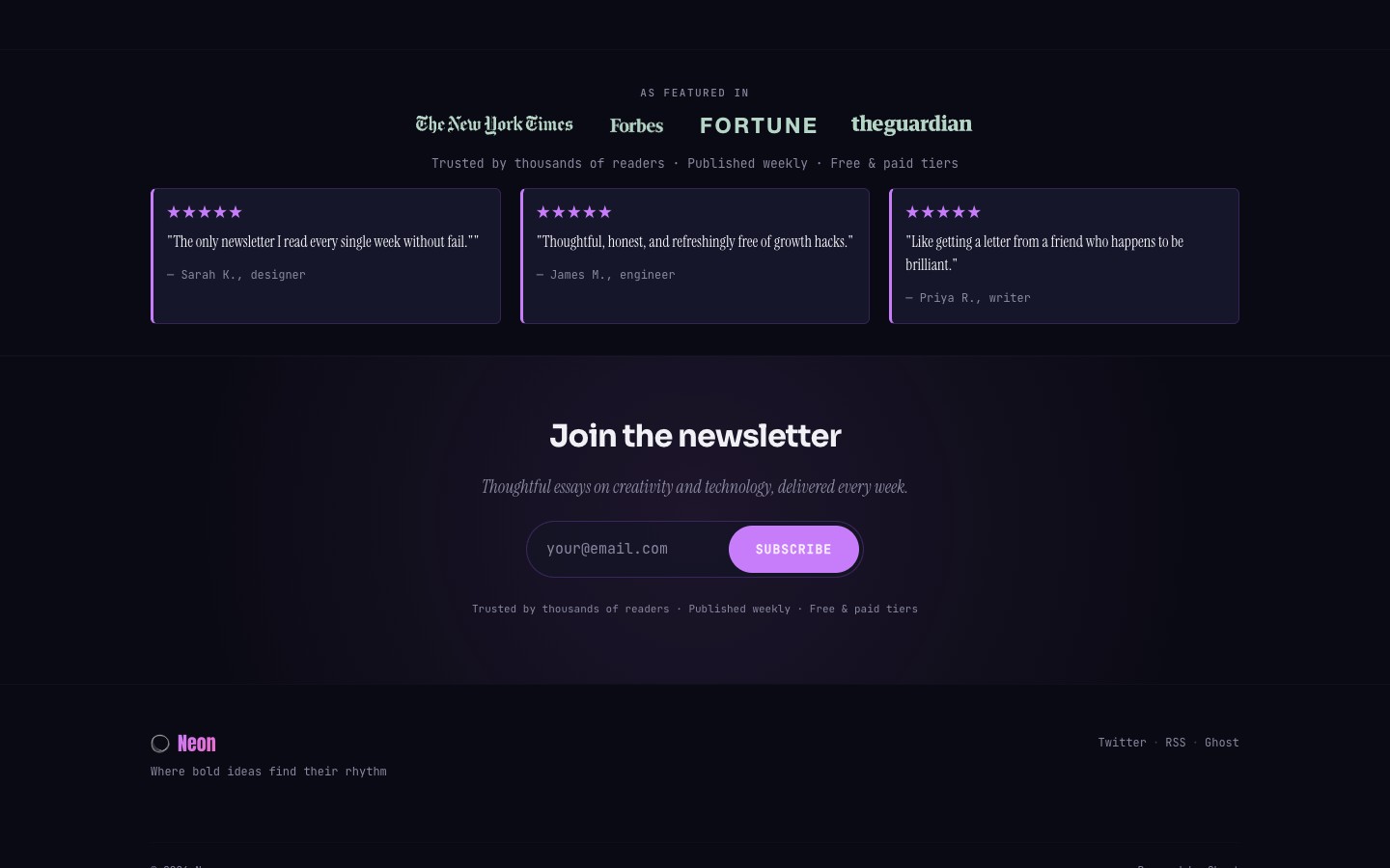Neon theme screenshot 6