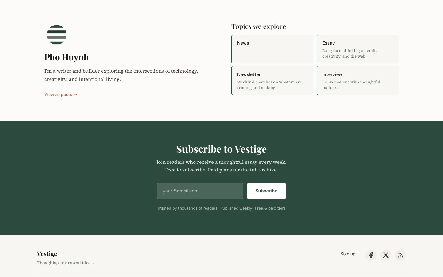Vestige theme screenshot 4